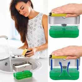 2-in-1 Soap Dispenser With Sponge
