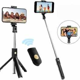 Bluetooth Wireless Remote Selfie Stick LED Fill light K07 3 in 1 R1S