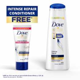 DOVE SHAMPOO INTENSE REPAIR 340ML CONDITIONER FREE