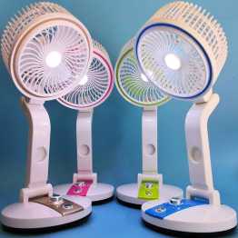 H-Tec Folding Electric Fan With Led Light