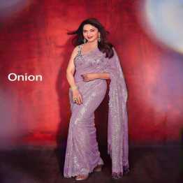 Indian  Beautiful sequence work and jalar in pallu