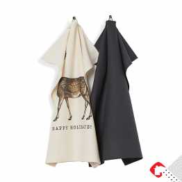 Livingtex Global  2 PCS ASSORTED DISH TOWEL