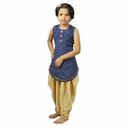 Navy kamiz & Dhuti 2 Pieces Set