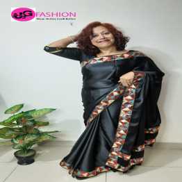 Indian Saree with heavy silk and gorgeous lace