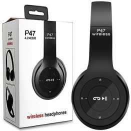 P47 - Wireless Bluetooth Headphone - Black(JG WBH 020)