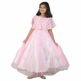 Pink Stylish Net Party Gown