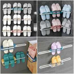 Wall Shelf Folding Shoe Organizer.